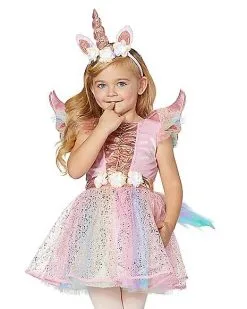 Spirit Halloween Toddler Winged Unicorn Costume -Halloween Clothing Theme Store 01409952 c