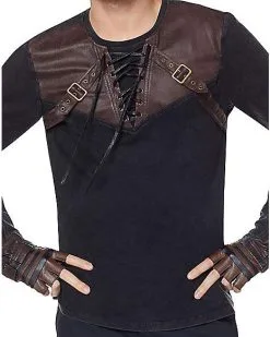 Spirit Halloween Lace Up Steampunk Shirt 8 Spirit Halloween Lace Up Steampunk Shirt -Halloween Clothing Theme Store 01412295 c