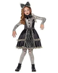 Spirit Halloween Kids Broken Doll Costume - The Signature Collection