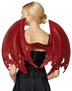 Spirit Halloween Red Glitter Devil Wings