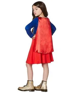 Spirit Halloween Kids Supergirl Dress Costume - DC Comics -Halloween Clothing Theme Store 01414234 b