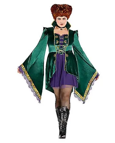Spirit Halloween Adult Winifred Sanderson Dress - Hocus Pocus 3 Spirit Halloween Adult Winifred Sanderson Dress - Hocus Pocus
