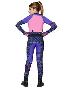 Spirit Halloween Girls Brite Bomber Costume - Fortnite -Halloween Clothing Theme Store 01418292 b