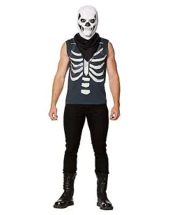 Spirit Halloween Skull Trooper Kit - Fortnite -Halloween Clothing Theme Store 01418722 c