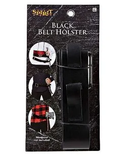 Spirit Halloween Black Belt Holster -Halloween Clothing Theme Store 01424936 d