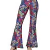 Spirit Halloween Adult Flower Bell Bottom Pants 1 Spirit Halloween Adult Flower Bell Bottom Pants -Halloween Clothing Theme Store 01425362 a