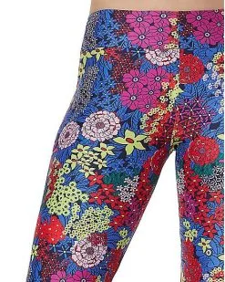 Spirit Halloween Adult Flower Bell Bottom Pants -Halloween Clothing Theme Store 01425362 c