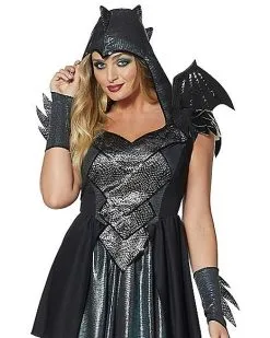 Spirit Halloween Adult Dragon Dress Costume -Halloween Clothing Theme Store 01426451 c