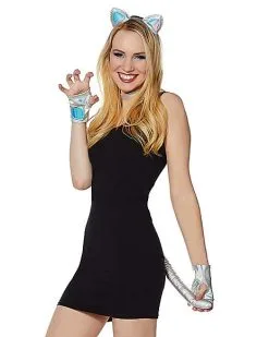 Spirit Halloween Holographic Cat Costume Kit