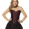 Spirit Halloween Adult Vampire Lace Corset -Halloween Clothing Theme Store 01428663 a