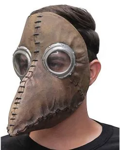 Spirit Halloween Brown Plague Doctor Half Mask -Halloween Clothing Theme Store 01429190 d