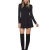 Spirit Halloween Black Hooded Dress -Halloween Clothing Theme Store 01431592 a