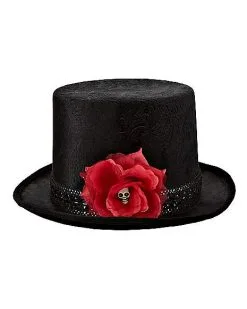 Spirit Halloween Sugar Skull Top Hat -Halloween Clothing Theme Store 01433754 d
