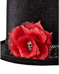 Spirit Halloween Sugar Skull Top Hat -Halloween Clothing Theme Store 01433754 e