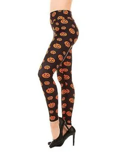 Spirit Halloween Plus Size Pumpkin Leggings -Halloween Clothing Theme Store 01434281 b 1