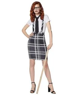 Spirit Halloween Plaid Pencil Skirt 8 Spirit Halloween Plaid Pencil Skirt -Halloween Clothing Theme Store 01434554 c