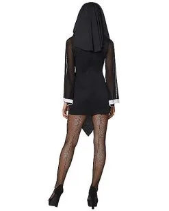 Spirit Halloween Adult Twisted Sister Sexy Nun Costume 9 Spirit Halloween Adult Twisted Sister Sexy Nun Costume -Halloween Clothing Theme Store 01434745 d