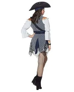Spirit Halloween Adult Castaway Beauty Pirate Costume - The Signature Collection -Halloween Clothing Theme Store 01434786 d