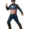 Spirit Halloween Kids Captain America Deluxe Costume - Avengers: Endgame -Halloween Clothing Theme Store 01435403 a