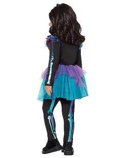 Spirit Halloween Toddler Oil Slick Skeleton Costume -Halloween Clothing Theme Store 01436377 b