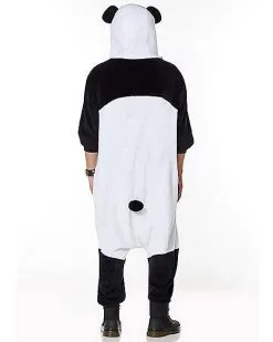 Spirit Halloween Adult Panda Union Suit -Halloween Clothing Theme Store 01437250 e