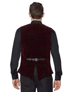 Spirit Halloween Velvet Victorian Vampire Vest -Halloween Clothing Theme Store 01437722 b