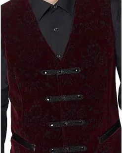 Spirit Halloween Velvet Victorian Vampire Vest -Halloween Clothing Theme Store 01437722 d