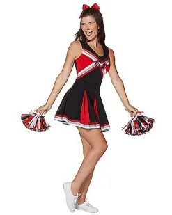 Spirit Halloween Adult Cheerleader Costume 11 Spirit Halloween Adult Cheerleader Costume -Halloween Clothing Theme Store 01440494 a