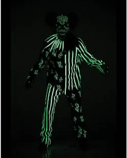 Spirit Halloween Kids Glow In The Dark Chaos Clown Costume 7 Spirit Halloween Kids Glow In The Dark Chaos Clown Costume -Halloween Clothing Theme Store 01440726 c