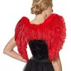 Spirit Halloween Red Feather Devil Wings -Halloween Clothing Theme Store 01443753 a