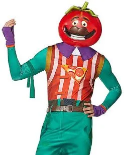 Spirit Halloween Adult TomatoHead Costume - Fortnite -Halloween Clothing Theme Store 01444561 c