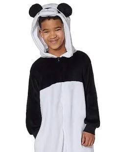 Spirit Halloween Kids Panda One-Piece Costume -Halloween Clothing Theme Store 01445600 b