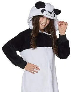 Spirit Halloween Kids Panda One-Piece Costume -Halloween Clothing Theme Store 01445600 d