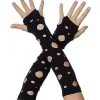 Spirit Halloween Tattered Black Arm Warmers -Halloween Clothing Theme Store 01446541 a