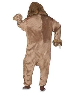 Spirit Halloween Adult Faux Fur Sloth Union Suit 7 Spirit Halloween Adult Faux Fur Sloth Union Suit -Halloween Clothing Theme Store 01447309 c