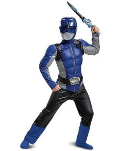 Spirit Halloween Kids Blue Beast Morphers Ranger Costume - Power Rangers 8 Spirit Halloween Kids Blue Beast Morphers Ranger Costume - Power Rangers -Halloween Clothing Theme Store 01447390 c