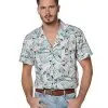 Spirit Halloween Hopper Button Down Shirt - Stranger Things -Halloween Clothing Theme Store 01450378 a