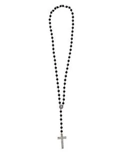 Spirit Halloween Rosary Bead Necklace