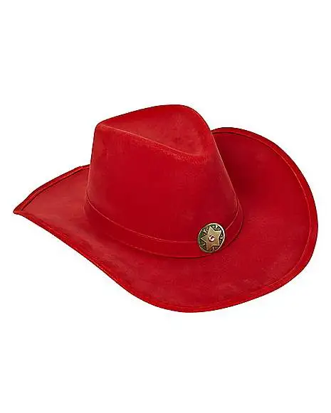 Spirit Halloween Red Western Cowboy Hat 3 Spirit Halloween Red Western Cowboy Hat