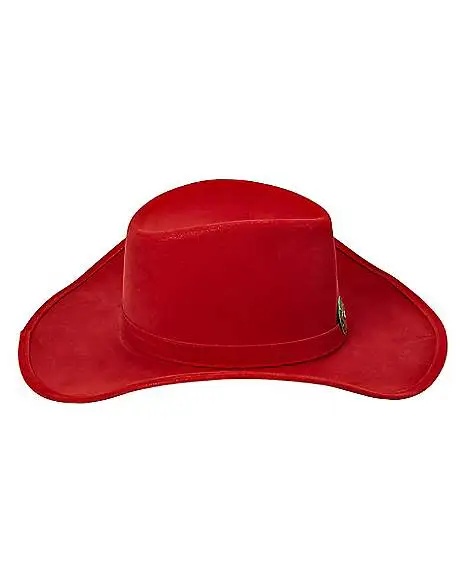 Spirit Halloween Red Western Cowboy Hat 4 Spirit Halloween Red Western Cowboy Hat - Image 2