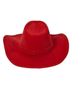 Spirit Halloween Red Western Cowboy Hat 7 Spirit Halloween Red Western Cowboy Hat -Halloween Clothing Theme Store 01452903 c