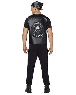 Spirit Halloween Adult Biker Vest 15 Spirit Halloween Adult Biker Vest -Halloween Clothing Theme Store 01455161 e
