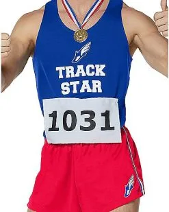 Spirit Halloween Adult Old School Track Suit -Halloween Clothing Theme Store 01457670 c