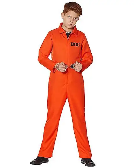 Spirit Halloween Kids Escaped Convict Costume 3 Spirit Halloween Kids Escaped Convict Costume