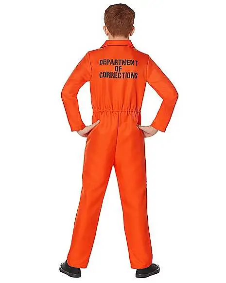 Spirit Halloween Kids Escaped Convict Costume 4 Spirit Halloween Kids Escaped Convict Costume - Image 2