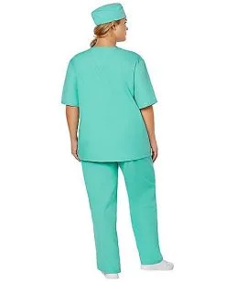 Spirit Halloween Adult ER Surgeon Plus Size Costume -Halloween Clothing Theme Store 01463249 e