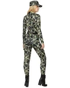 Spirit Halloween Adult Camo Catsuit Costume -Halloween Clothing Theme Store 01464775 b