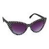 Spirit Halloween Black And White '50s Polka Dot Sunglasses 1 Spirit Halloween Black And White '50s Polka Dot Sunglasses -Halloween Clothing Theme Store 01468792 a