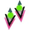 Spirit Halloween '80s Geometric Earrings -Halloween Clothing Theme Store 01470871 a