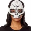 Spirit Halloween Witch Doctor Skull Half Mask -Halloween Clothing Theme Store 01473297 a